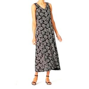 J. Jill Black Wearever Sleeveless V-Neck Sundress Size S